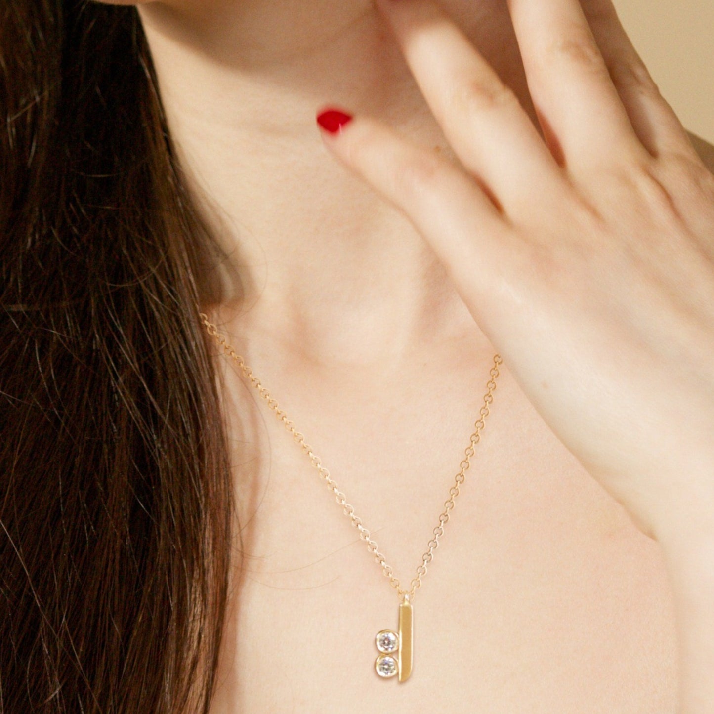 Legacy Collection Grace Pendant in polished 14ct yellow gold with 1.31ct VS/SI diamond, 15mm length. A tribute to an iconic Diva, perfect worn alone or layered. Customizable with alternative gemstones. Sold on an 18-inch chain.