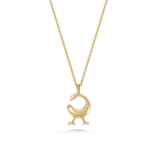 Bird 'Sankofa' 14ct Gold Necklace