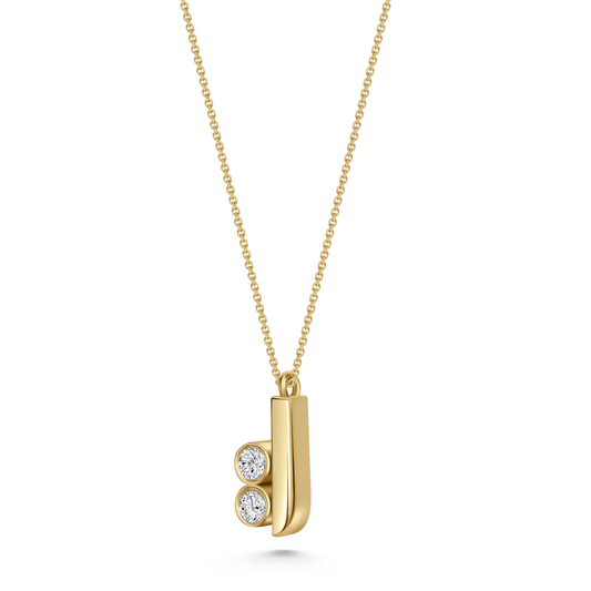 Seven Aunties Collection
Grace Pendant in polished 9ct yellow gold with 1.31ct VS/SI diamond, 15mm length. A tribute to an iconic Diva, perfect worn alone or layered. Customizable with alternative gemstones. Sold on an 18-inch chain