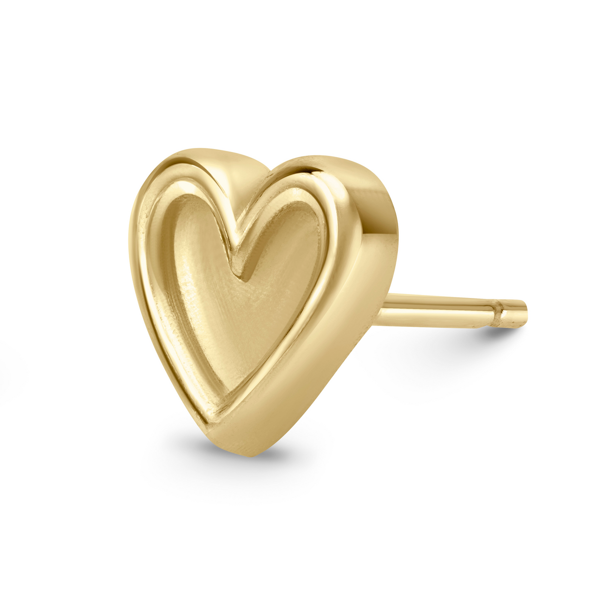 Adinkra Collection
Akoma meaning "Heart'. A symbol of love, goodwill, patience, faithfulness, fondness, endurance, and consistency. Wear them alone for a subtle touch or paired with other earrings for a more impactful look. Perfect for everyday wear, adds timeless elegance to any ensemble.

Also sold as singles

Crafted in: polished 9ct yellow gold.

Measurement: Stud 7mm (H)